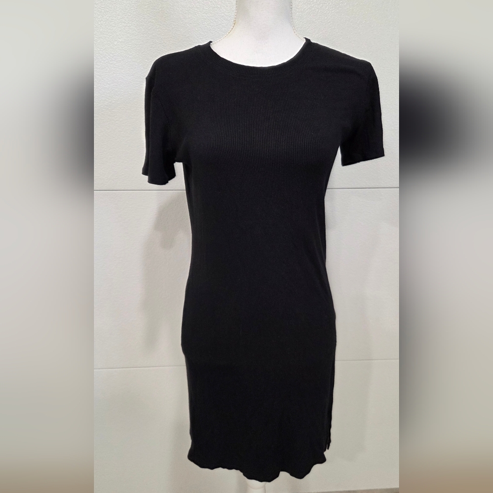 BP Fitted Ribbed Tshirt Type Dress